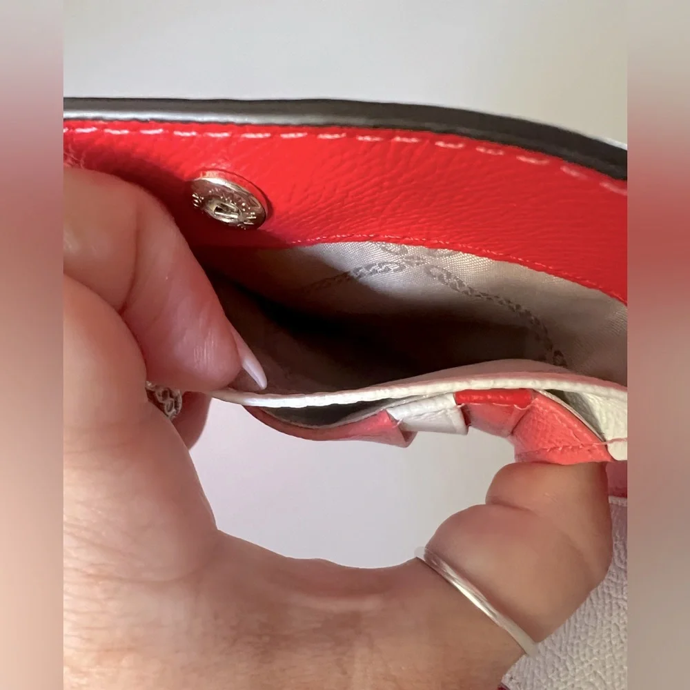 MICHAEL KORS Versatile Color Block Saffiano Leather Wallet With Card Holder - Picture 9 of 15